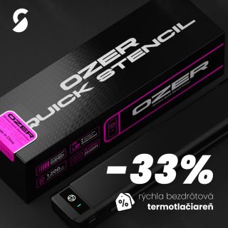 🔥 -33 % ZĽAVA na rýchlu bezdrôtovú termotlačiareň OZER! Ušetri čas aj nervy, tlač šablóny jednoducho, odkiaľkoľvek a bez...